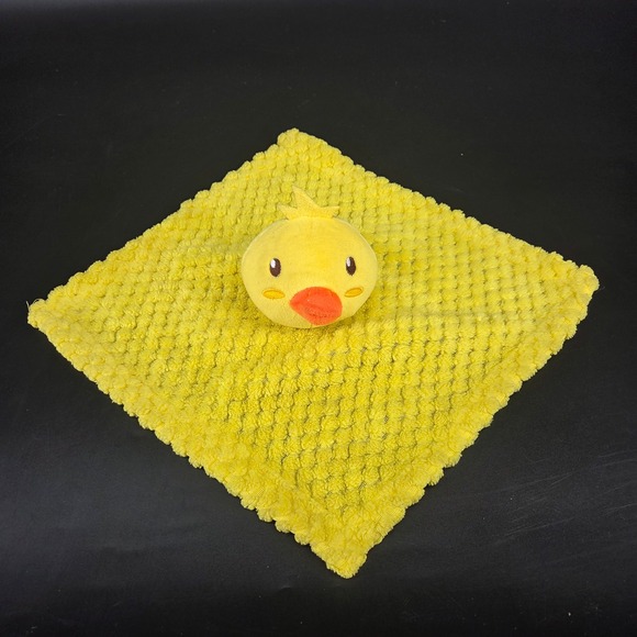 Unbranded Other - Yellow Chick Baby Security Blanket Lovey Bubble Plush Textured Snuggler Toy